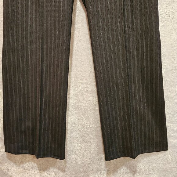 Semantiks Suit Womens 12 Gray Stripes 2 Button notched Jacket Straight Leg Caree - Picture 16 of 16